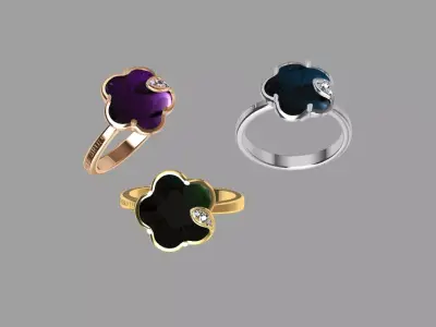 Pasquale Bruni rings 3D print model 3D print model