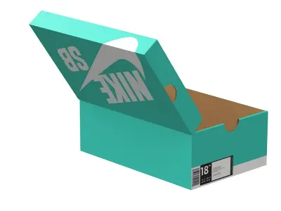 Nike Shoe Box PBR 11 Low-poly 3D model