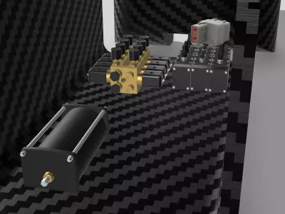 TOP FUEL Detailed front tub with electrical components 3D print model