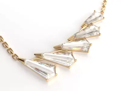 Diamond pendant 3D model for render 3Ds Max V-ray 3D model order