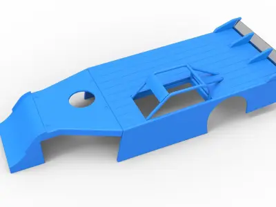 Shell of Asphalt Modified stock car V4 Scale 1 to 25 3D print model