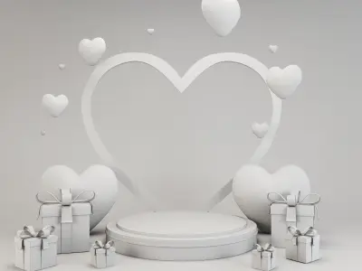 Valentines Day Prop Low-poly 3D model