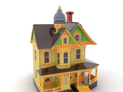 Victorian Mansion model pack Low-poly 3D model