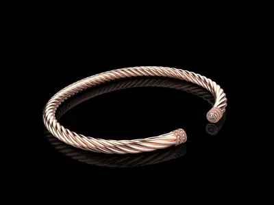 Knot bracelet model 1006 3D print model