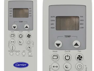 Carrier AIR CONDITIONER Low-poly 3D model