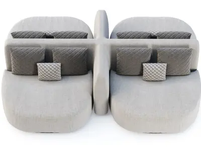 Stefa double side restaurant chair SCD66 by Bpoint Design 3D model