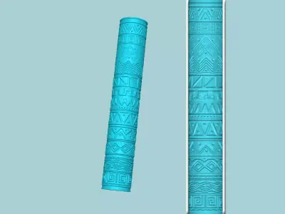 Texture Roll 31 - Mexican Positive - Fondant Decoration Maker 3D print model