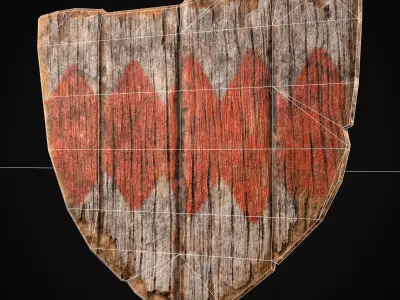 RW Serrated Coat of Arms Low-poly 3D model