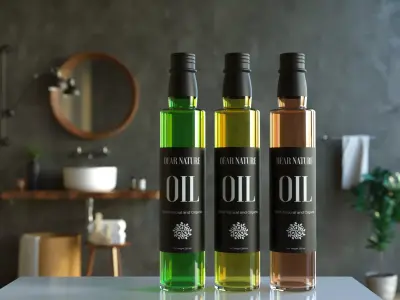 Olive Oil Bottle 3D 250 ml 3D model