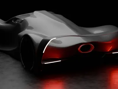 Ghost 001 Concept car 3D model