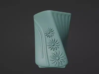 3D Printable Decorative Vase Model 3D print model