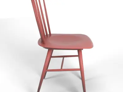 Tucker chair red 3D model