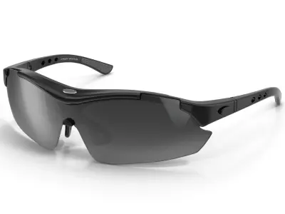 Sport Glasses Black 3D model