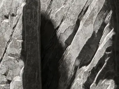 Slab stone rock big n1 3D model