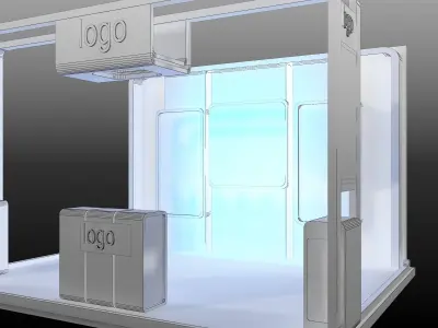 Booth Exhibition Stand a478d 3D model