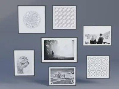 Photo Frame Low-poly 3D model buy