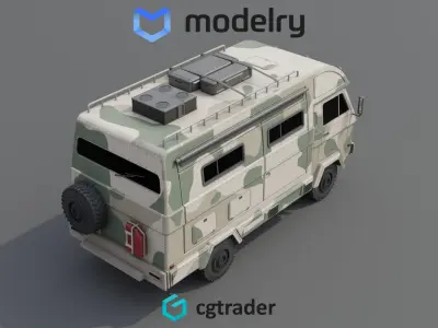 Off road Camper Van 3D model