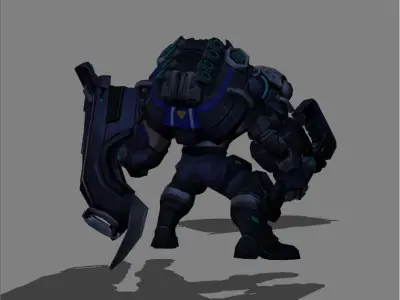 Johnson Mustang Low-poly 3D model