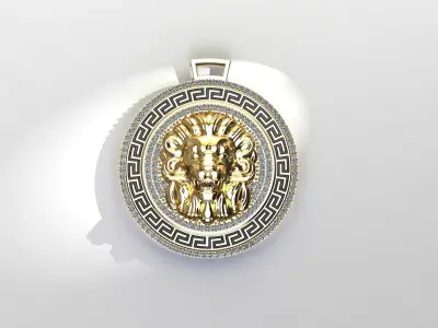 Luxury Lion pendant 3D print model