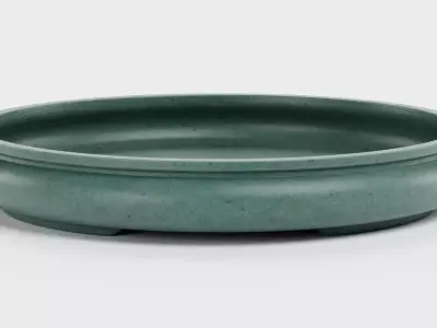 Bonsai Bowl V1 - Ceramic Pot Low-poly 3D model