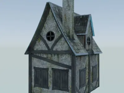 Small Medieval House Free 3D model