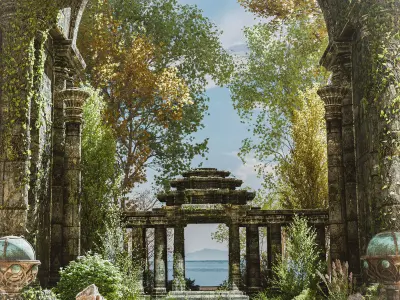 Temple Fantasy Model Pack 3D model 3D model