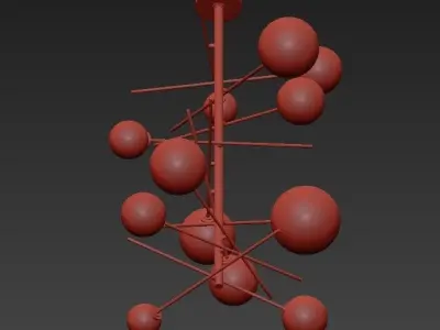 Globo Chandelier 3D model