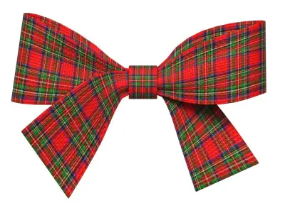 Christmas Bow Ribbon 73 Low-poly 3D model