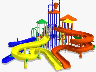 Big Toys Playground 3D Model 3D model