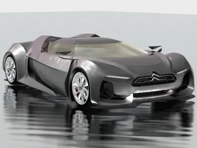 Citroen GT 3D model Low-poly 3D model