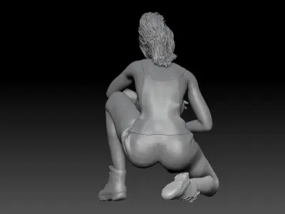 GIRL F1 PIT STOP 1 3D print model