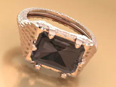 Knight Ring Jewelry model - for Him and Her 3D print model