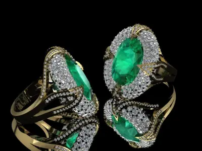 Queens Ring 3D print model