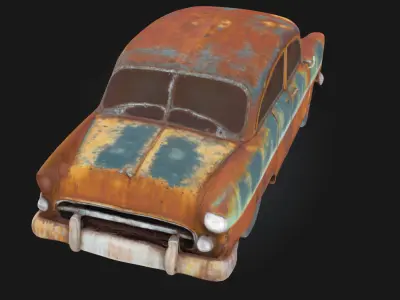Rusty Classic  A Vintage Relic Reclaimed by Time 3D model