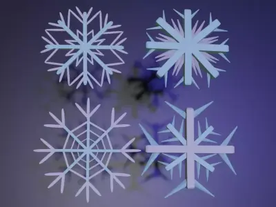 Snowflakes  Free 3D model