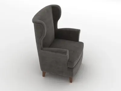 Fabric Armchair 001 3D model