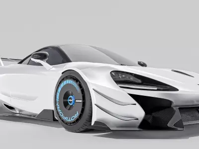 Mclaren 720S - 720LM Low-poly 3D model