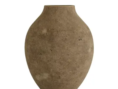 Uneven ceramic vase 3D model