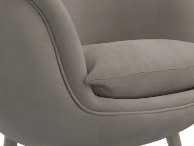 Knox Fabric Chair N3313 3D model