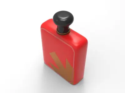 Polsk Perfume Bottle Low-poly 3D model
