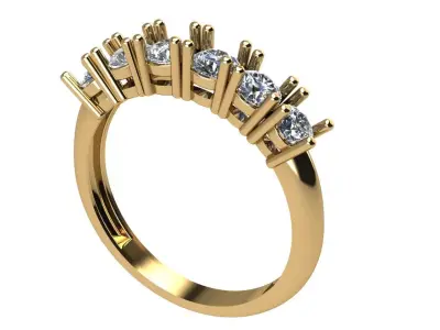 LIST  ENGAGEMENT RING BAND 3D print model