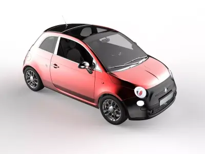 Fiat 500 3D Files and Render Files Keyshot 3D model