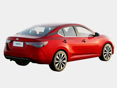 Nissan Sentra 2021 SR Spec Low-poly 3D model