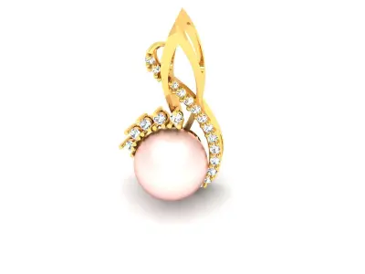 Solitaire Women Pendants 3dm STL OBJ FBX Render Details 3D print model