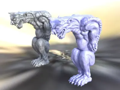 Gargoyle Statue 3D model