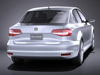 Volkswagen Jetta 2015 VRAY 3D model
