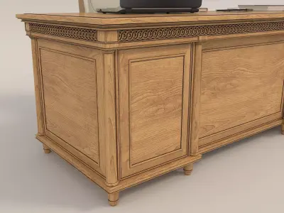 European Style Working Table 3D model