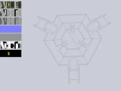 Sci fi trap Low-poly 3D model