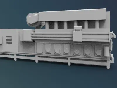 Wart sila Engine 3d printed model 3D print model