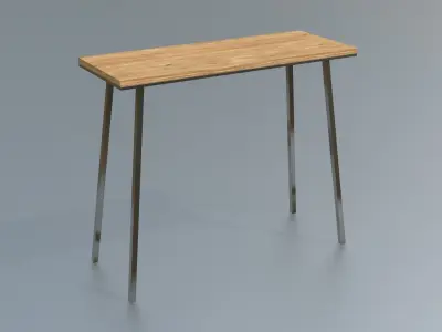 Furniture Console Tables Minimalist Low-poly 3D model